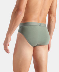 Tencel Micro Modal Cotton Elastane Stretch Solid Brief with Natural StayFresh Properties - Laurel Wreath