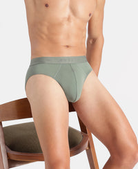 Tencel Micro Modal Cotton Elastane Stretch Solid Brief with Natural StayFresh Properties - Laurel Wreath