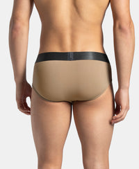 Tactel Microfiber Elastane Stretch Solid Brief with Moisture Move Properties - Desert Taupe