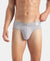 Tactel Microfiber Elastane Stretch Solid Brief with Moisture Move Properties - Lilac Grey