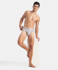 Tactel Microfiber Elastane Stretch Solid Brief with Moisture Move Properties - Lilac Grey