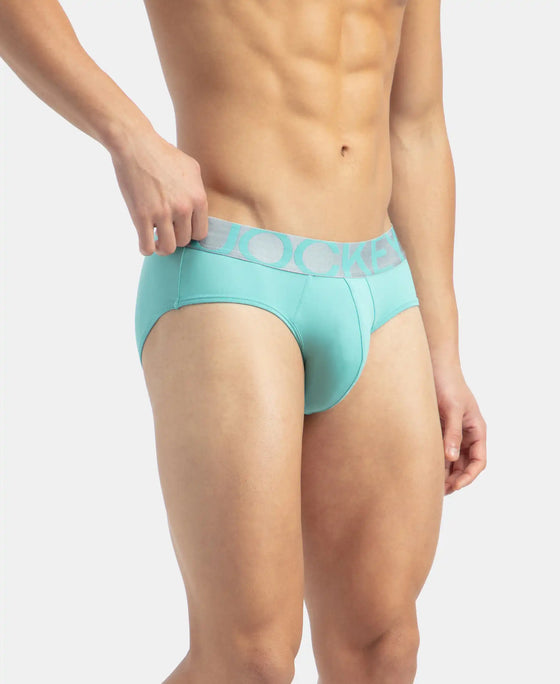 Tactel Microfiber Elastane Stretch Solid Brief with Moisture Move Properties - Meadow Brook