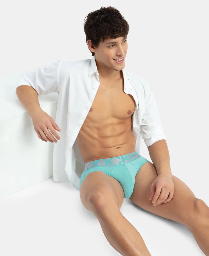 Tactel Microfiber Elastane Stretch Solid Brief with Moisture Move Properties - Meadow Brook