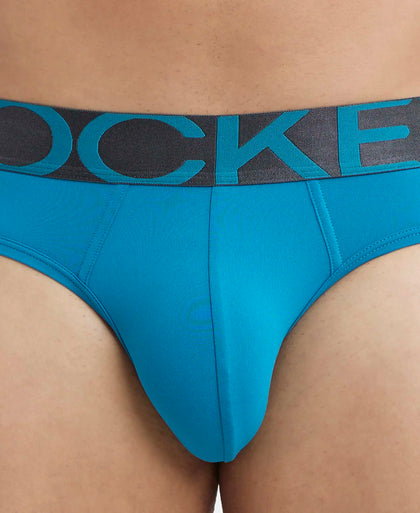 Tactel Microfiber Elastane Stretch Solid Brief with Moisture Move Properties - Ocean Depth-6