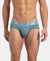 Tactel Microfiber Elastane Stretch Solid Brief with Moisture Move Properties - Provincial Blue
