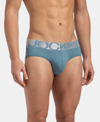 Tactel Microfiber Elastane Stretch Solid Brief with Moisture Move Properties - Provincial Blue