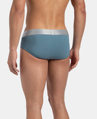 Tactel Microfiber Elastane Stretch Solid Brief with Moisture Move Properties - Provincial Blue