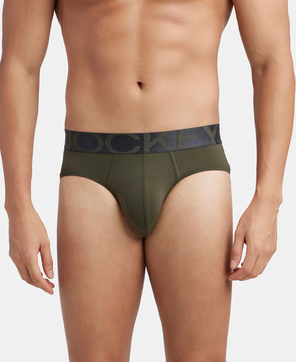 Tactel Microfiber Elastane Stretch Solid Brief with Moisture Move Properties - Wine Tasting & Forest Night (Pack of 2)
