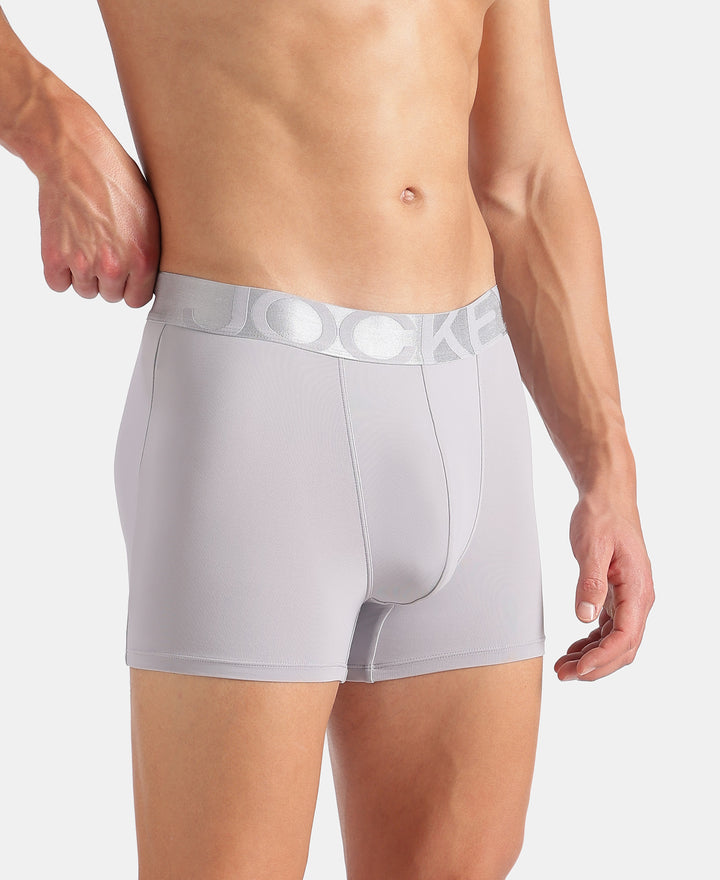 Tactel Microfiber Elastane Stretch Solid Trunk with Moisture Move Properties - Lilac Grey