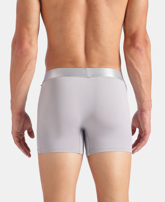 Tactel Microfiber Elastane Stretch Solid Trunk with Moisture Move Properties - Lilac Grey