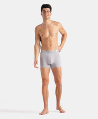 Tactel Microfiber Elastane Stretch Solid Trunk with Moisture Move Properties - Lilac Grey