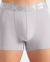 Tactel Microfiber Elastane Stretch Solid Trunk with Moisture Move Properties - Lilac Grey
