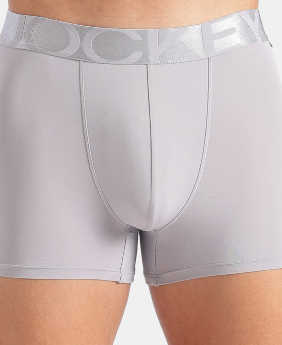Tactel Microfiber Elastane Stretch Solid Trunk with Moisture Move Properties - Lilac Grey