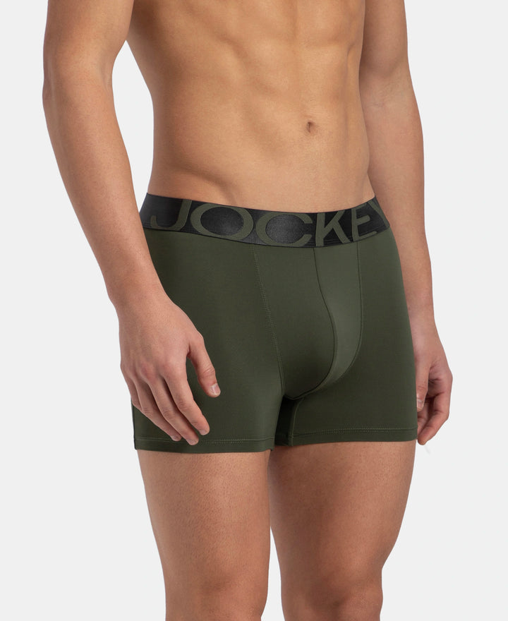 Tactel Microfiber Elastane Stretch Solid Trunk with Moisture Move Properties - Thyme