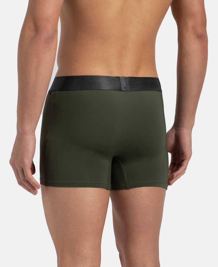 Tactel Microfiber Elastane Stretch Solid Trunk with Moisture Move Properties - Thyme