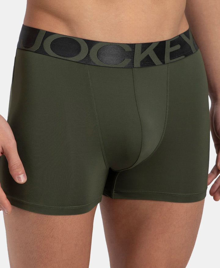 Tactel Microfiber Elastane Stretch Solid Trunk with Moisture Move Properties - Thyme