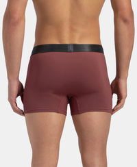Tactel Microfiber Elastane Stretch Solid Trunk with Moisture Move Properties - Wild Ginger