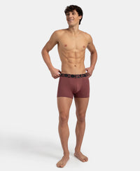 Tactel Microfiber Elastane Stretch Solid Trunk with Moisture Move Properties - Wild Ginger