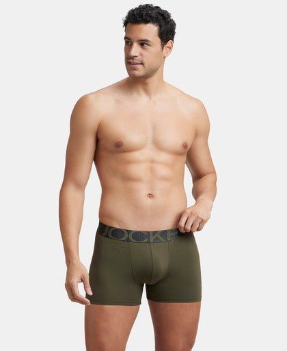 Tactel Microfiber Elastane Stretch Solid Trunk with Moisture Move Properties - Wine Tasting & Forest Night (Pack of 2)