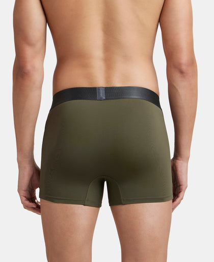 Tactel Microfiber Elastane Stretch Solid Trunk with Moisture Move Properties - Wine Tasting & Forest Night (Pack of 2)