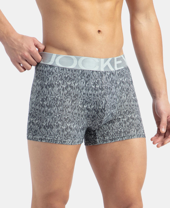 Tactel Microfiber Elastane Stretch Printed Trunk with Moisture Move Properties - High Rise