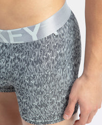 Tactel Microfiber Elastane Stretch Printed Trunk with Moisture Move Properties - High Rise