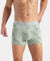 Tactel Microfiber Elastane Stretch Printed Trunk with Moisture Move Properties - Jadeite