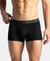 Tactouch Microfiber Elastane Stretch Seamfree Bonded Tech Solid Trunk with Internal Breathable Mesh - Black