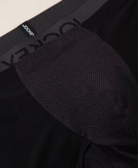 Tactouch Microfiber Elastane Stretch Seamfree Bonded Tech Solid Trunk with Internal Breathable Mesh - Black