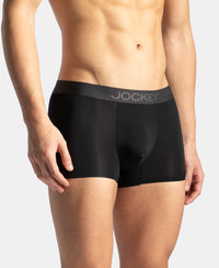 Tactouch Microfiber Elastane Stretch Seamfree Bonded Tech Solid Trunk with Internal Breathable Mesh - Black