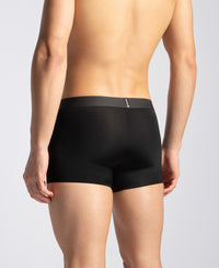 Tactouch Microfiber Elastane Stretch Seamfree Bonded Tech Solid Trunk with Internal Breathable Mesh - Black