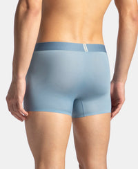 Tactouch Microfiber Elastane Stretch Seamfree Bonded Tech Solid Trunk with Internal Breathable Mesh - Blue Shadow