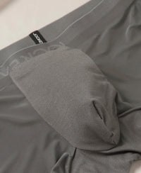 Tactouch Microfiber Elastane Stretch Seamfree Bonded Tech Solid Trunk with Internal Breathable Mesh - Grey