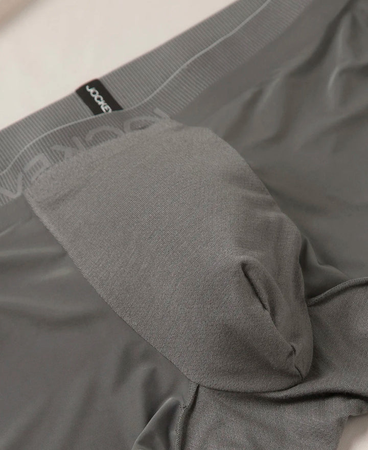 Tactouch Microfiber Elastane Stretch Seamfree Bonded Tech Solid Trunk with Internal Breathable Mesh - Grey