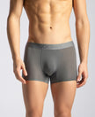 Tactouch Microfiber Elastane Stretch Seamfree Bonded Tech Solid Trunk with Internal Breathable Mesh - Grey