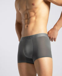 Tactouch Microfiber Elastane Stretch Seamfree Bonded Tech Solid Trunk with Internal Breathable Mesh - Grey