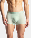 Tactouch Microfiber Elastane Stretch Seamfree Bonded Tech Solid Trunk with Internal Breathable Mesh - Pistachio