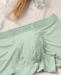 Tactouch Microfiber Elastane Stretch Seamfree Bonded Tech Solid Trunk with Internal Breathable Mesh - Pistachio