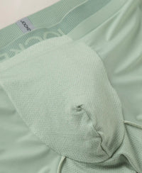 Tactouch Microfiber Elastane Stretch Seamfree Bonded Tech Solid Trunk with Internal Breathable Mesh - Pistachio