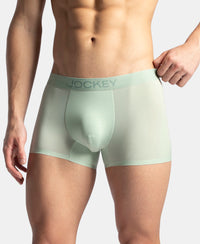 Tactouch Microfiber Elastane Stretch Seamfree Bonded Tech Solid Trunk with Internal Breathable Mesh - Pistachio