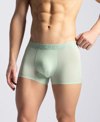Tactouch Microfiber Elastane Stretch Seamfree Bonded Tech Solid Trunk with Internal Breathable Mesh - Pistachio