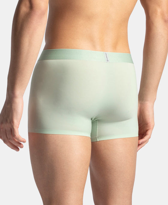 Tactouch Microfiber Elastane Stretch Seamfree Bonded Tech Solid Trunk with Internal Breathable Mesh - Pistachio