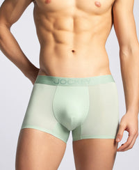 Tactouch Microfiber Elastane Stretch Seamfree Bonded Tech Solid Trunk with Internal Breathable Mesh - Pistachio