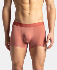 Tactouch Microfiber Elastane Stretch Seamfree Bonded Tech Solid Trunk with Internal Breathable Mesh - Terracotta