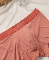 Tactouch Microfiber Elastane Stretch Seamfree Bonded Tech Solid Trunk with Internal Breathable Mesh - Terracotta