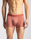 Tactouch Microfiber Elastane Stretch Seamfree Bonded Tech Solid Trunk with Internal Breathable Mesh - Terracotta