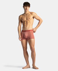 Tactouch Microfiber Elastane Stretch Seamfree Bonded Tech Solid Trunk with Internal Breathable Mesh - Terracotta