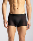 Texcelight Microfiber Elastane Stretch Seamfree Bonded Tech Solid Trunk with Internal Breathable Mesh - Black