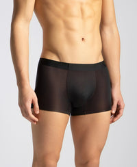 Texcelight Microfiber Elastane Stretch Seamfree Bonded Tech Solid Trunk with Internal Breathable Mesh - Black