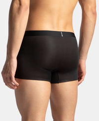Texcelight Microfiber Elastane Stretch Seamfree Bonded Tech Solid Trunk with Internal Breathable Mesh - Black
